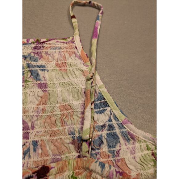 Roxy Halter Tank Women's Small Floral Stretch Y2K Boho Summer fun EUC - Picture 6 of 10